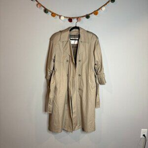 Vintage khaki removable lining trench coat jacket